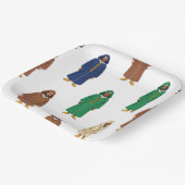 Motif Marocain Djellaba ペーパープレート (傾斜あり)