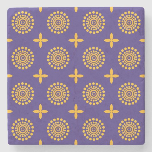 Motif mosaïque du Soleil ストーンコースター (正面)
