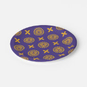 Motif mosaïque du Soleil ペーパープレート (アングル)