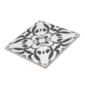 Motif noir sur fond blanc タイル (側面)