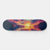 Motif of an epic red sunset スケートボード (横)