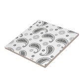 Motif Paisley Noir et blanc タイル (側面)