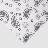 Motif Paisley Noir et blanc 薄葉紙 (詳細)