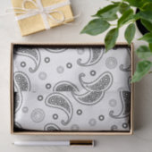 Motif Paisley Noir et blanc 薄葉紙 (ギフト)