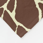 Motif Peau de girafe フリースブランケット (角)