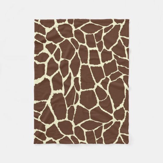 Motif Peau de girafe フリースブランケット (正面)