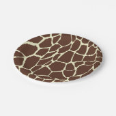 Motif Peau de girafe ペーパープレート (アングル)