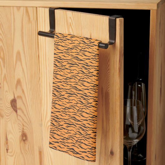 Motif Peau de tigre Rayures キッチンタオル (三つ折り)