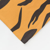 Motif Peau de tigre Rayures フリースブランケット (角)