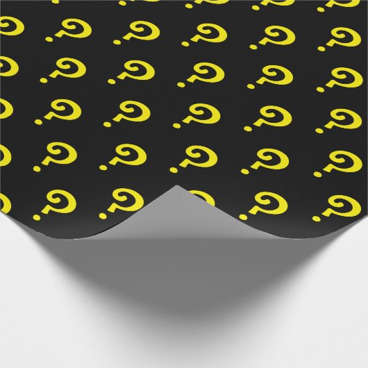 motif points d'interrogation ラッピングペーパー (角)