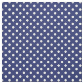 Motif Pois Blanc Bleu marine ファブリック (見本)