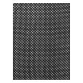 Motif Pois Blanc Noir et blanc テーブルクロス (正面)