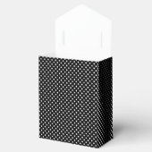 Motif Pois Blanc Noir et blanc フェイバーボックス (オープン)