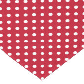 Motif Pois Blanc Rouge et blanc ショートテーブルランナー (コーナー)