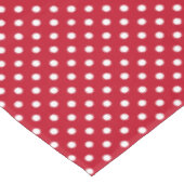 Motif Pois Blanc Rouge et blanc テーブルクロス (アングル)