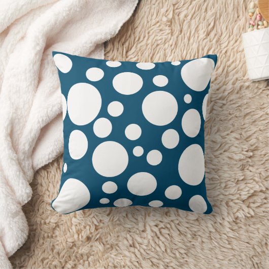 motif pois de différentes tailles クッション (ブランケット)