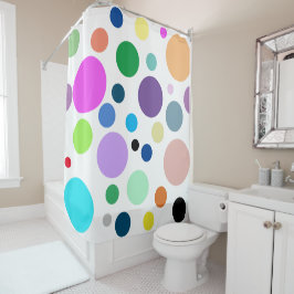 motif rond シャワーカーテン