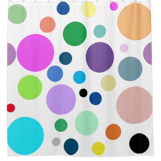 motif rond シャワーカーテン (正面)