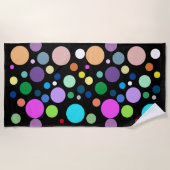 motif rond ビーチタオル (正面)