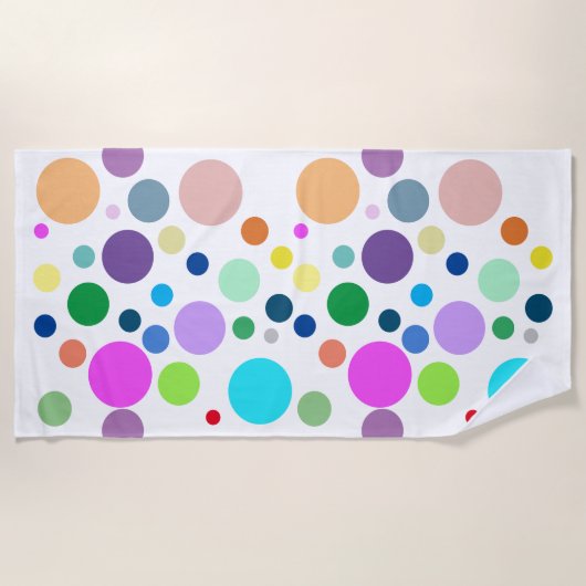 motif rond ビーチタオル (正面)