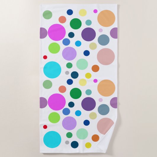 motif rond ビーチタオル (正面)