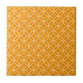 Motif Shippô Orange et blanc タイル (正面)
