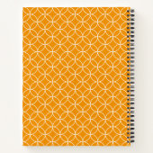 Motif Shippô Orange et blanc ノートブック (裏面)