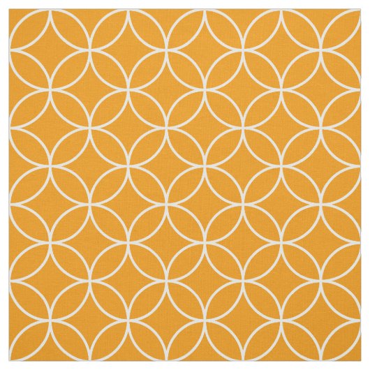 Motif Shippô Orange et blanc ファブリック (見本)