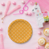 Motif Shippô Orange et blanc ペーパープレート (パーティー)