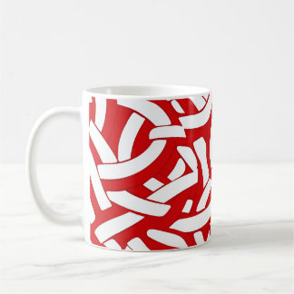 💫 Motif Spiralé Rouge et Blanc 🎨 コーヒーマグカップ