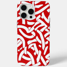 💫 Motif Spiralé Rouge et Blanc 🎨 iPhone 15 Pro Maxケース