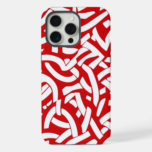 💫 Motif Spiralé Rouge et Blanc 🎨 iPhoneケース (裏面)