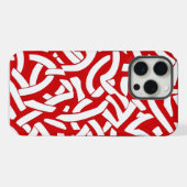 💫 Motif Spiralé Rouge et Blanc 🎨 iPhoneケース (裏面横)