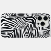 Motif zébré noir et blanc 🦓 Case-Mate iPhoneケース (裏面 (横))