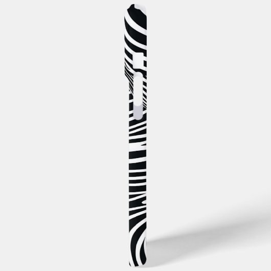 Motif zébré noir et blanc 🦓 Case-Mate iPhoneケース (裏面 / 左)