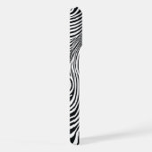 Motif zébré noir et blanc 🦓 iPhoneケース (右側面)