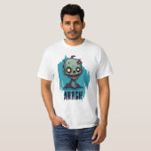 Motif zombie bleu tシャツ (正面フル)