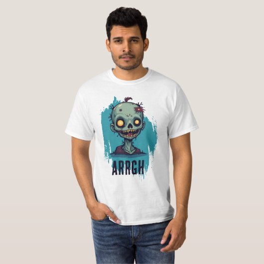 Motif zombie bleu tシャツ (正面フル)