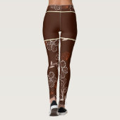 Motifs Chat Japonais & Chrysanthème レギンス (裏面)