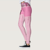 Motifs Chat Japonais & Chrysanthème レギンス (左)
