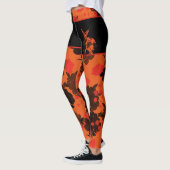 Motifs Chat Japonais & Chrysanthème レギンス (左)