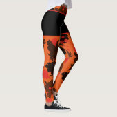 Motifs Chat Japonais & Chrysanthème レギンス (右)