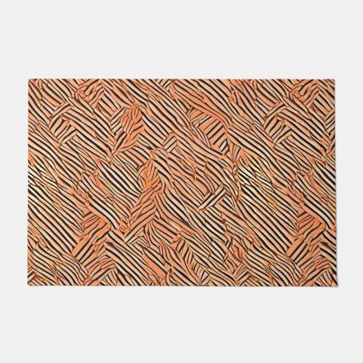 motifs de zèbre ドアマット (正面)