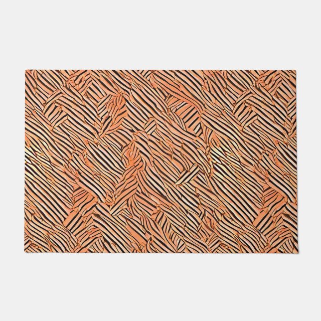motifs de zèbre ドアマット (正面)
