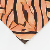 Motifs de zèbre フリースブランケット (角)