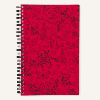 Motifs rojo - Cuaderno personalizado/Personalized  ノートブック