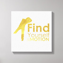 Motion Canvasで自分自身を見つける |金ゴールド キャンバスプリント
