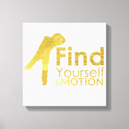 Motion Canvasで自分自身を見つける |金ゴールド キャンバスプリント
