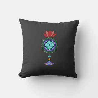 Motiv Anhänger spirituell mit Lotusblüte  クッション