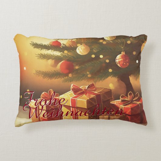 Motiv, mit Geschenken Weihnachtsbaum 37016 アクセントクッション (正面)